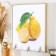 Key plastic, MDF 3 hooks "lemon freshness" rhinestones, gold 18.5x1.8x23.5 cm