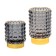 Decorative candlestick made of colored glass, 70 × 70 × 80 mm, color gray color