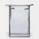Lightning cosmetic bag, gray/transparent color