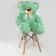 Soft toy "Bear", with a bow, 80 cm, green color