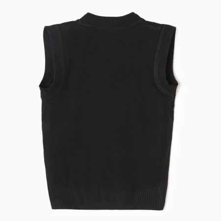 School vest for a boy, black color, height 152-158 cm-6