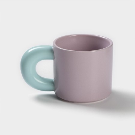 Ceramic "air" mug, 300 ml, purple and blue color-1
