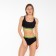 Separate swimsuit, black/light green color, size 42
