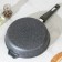 Granite pan, d = 26 cm, anti -stick coating, removable handle, glass cover, color gray color