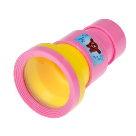 A set of biologist 6 objects: microscope, 2 kaleidoscope, 2 empty slides, a model of cells-5