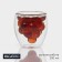 Glass glass with double walls Magistro "Duo. Grapes ", 200 ml, 8.5 × 9 cm
