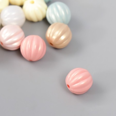 Beads for creativity plastic "Ball watermelon. Pearl palette" set 20 g d = 1.6 cm-2