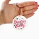 Acrylic key a keychain "Magic", diam. 6 cm