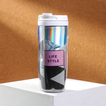 The thermostat with a holographic insert Life Style, 350 ml, retains heat 2 hours