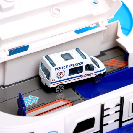 Parking "Police boat", with cars, light and sound effects-9