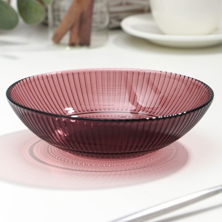 Glass salad "Luiza", d = 16 cm, lilac color-5