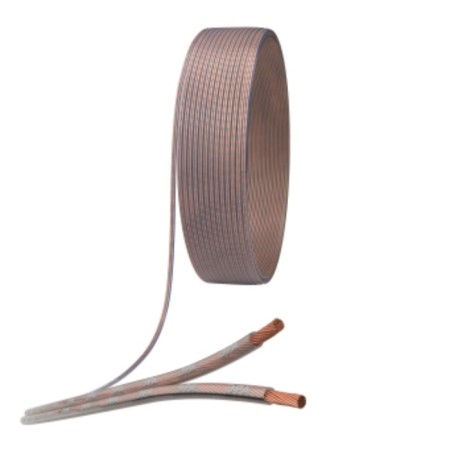 Acoustic cable era 2x1.0 mm2 transparent 100 m