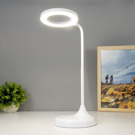 Table sensory lamp 16098/1 LED 5W USB AKB 3000-6000K White 16x16x54.5 cm Risalux-1