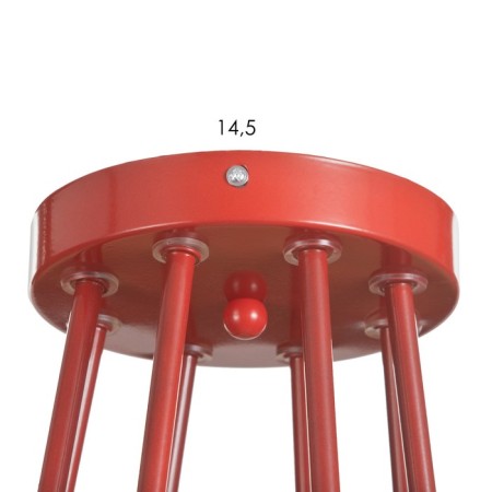 Causte "Knot" E27 8x40W red 97x97x48 cm Bayerlux-4