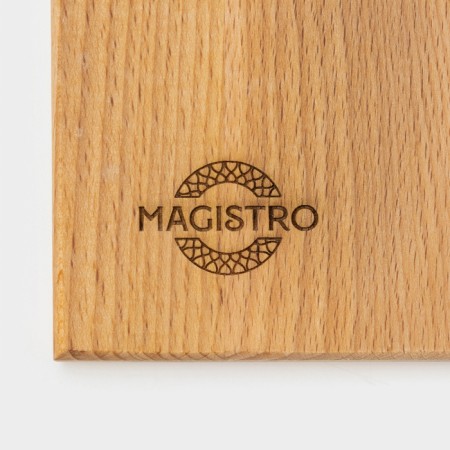 Groot board with a straight handle Magistro, 39 × 19.5 × 1.5 cm, oak-10