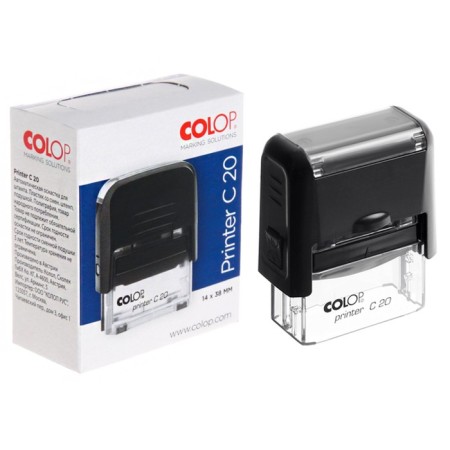 Equipment for the stamp automatic Colop Printer Sompact 20, 38 x 14 mm, black case