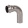 Disposable square Rommer RSS-0002-000028, VPR-NPR, D = 28 mm, 90 °, press, stainless steel. steel