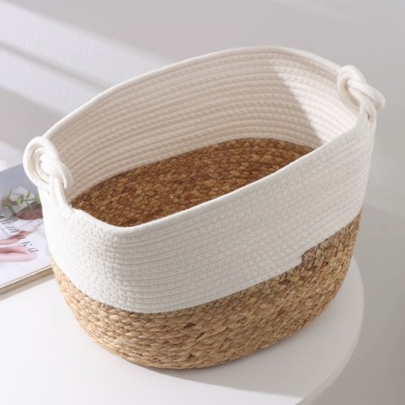 Storage basket wicker handmade share "Ronda", wicker, 35 × 29 × 27 cm-1