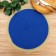 Serving napkin on the table "Lana", d = 38 cm, blue color