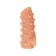 Kokos nozzle is realistic with additional stimulation, TPE, bodily, 15.6 cm, s