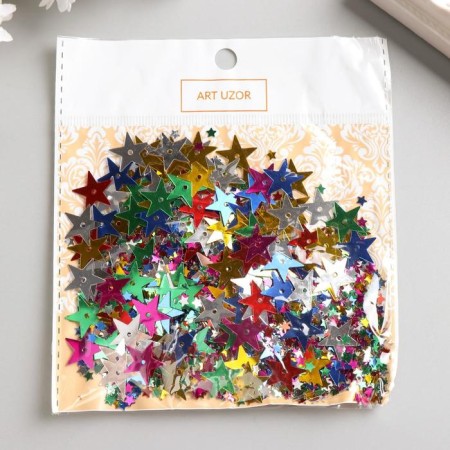 Decor for creativity set of 15 grams "Stars" 10x11.5 cm-4