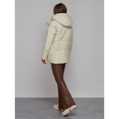 Winter jacket, size 44, beige color-3