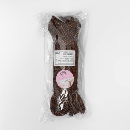 Cord twisted, d = 5 mm, 10 ± 1 m, brown color-3