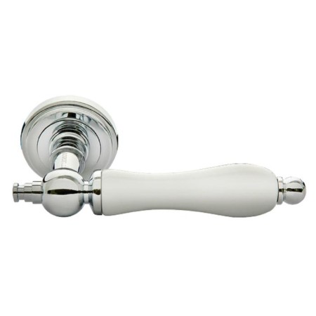 Door handle MH-42-Classic PC/W "Mart", color chromium, white