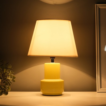 Table lamp "Theory" 1x40W E14 Beige 22.2x22.2x33cm-1