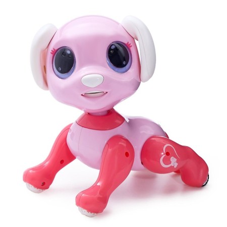Robot dog “Peteum” WoW TOYS, on the control panel, interactive: sound, light, dancing, on the battery, pink-8