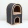 Harfield cat house, 43 x 41 x 72 cm, carpet