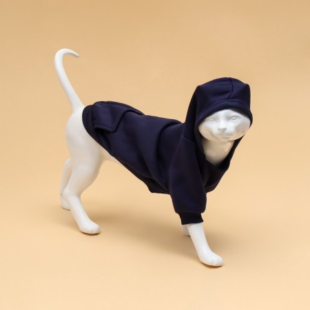 Folder for animals with a hood, size M (DS 40 cm). Blue-1
