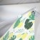 Cosmetic bag with zip-gl, transparent/green color