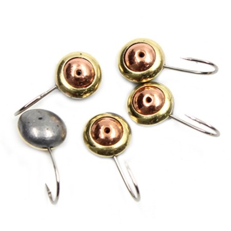 Mormyshka soldering Yaman's eye is perch, weight 0.41 g, copper, packaging 5 pcs.