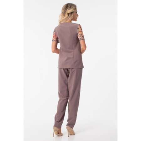 Female suit, size 42, lilac color-4