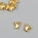 Magnetic metal lock "Star" gold 2.2x1.5x0.6 cm