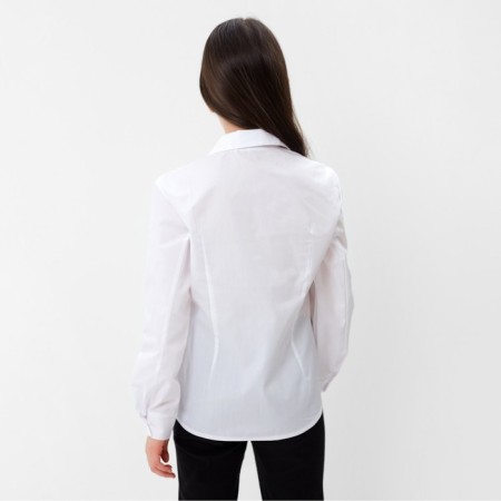 School blouse for a girl, white color, height 122 cm-4