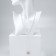 Piece with pearls "Heart" mini, color silver, 40cm