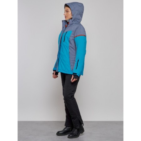 Ski jacket women's winter, size 60, blue color-18