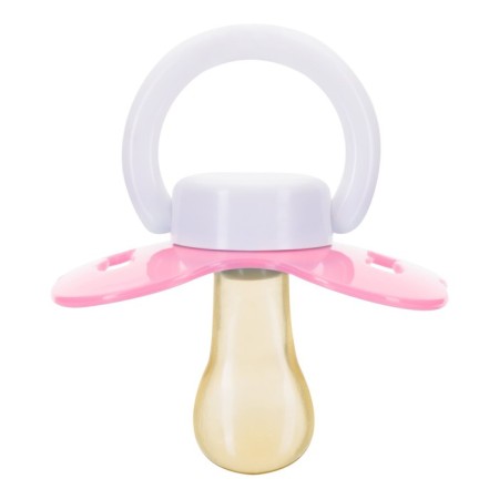 Latex orthodontic dummy, with a clothespin, from 3 months., Mix color-3