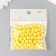 Beads for creativity plastic "Ball. Yellow overflow" set 20 g d = 0.8 cm
