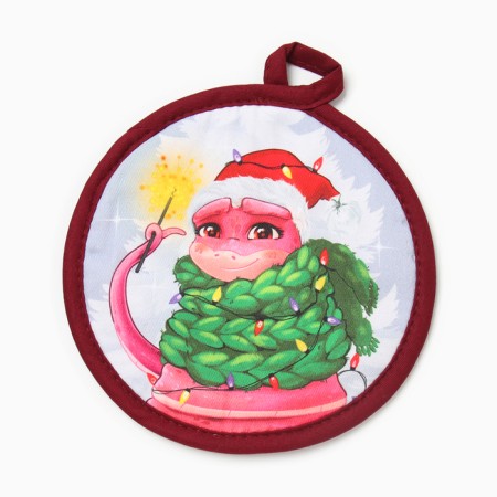 Set of Gift Ethel "Winter Winter": a towel 40x70 cm., Baking form, grabbing-6