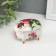 Coramics box on the legs "rose" 6.1x7.7x4.8 cm