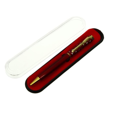 Handle Gift Ballic Calligrata, in a plastic case, rotary, red body with gold x-2