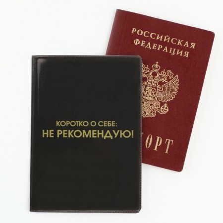 Cover for the passport "Briefly about myself: I do not recommend" (1 pc)-3