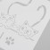 Plastic stencil "cat love" 21x29.7 cm