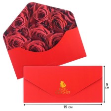Envelope for money, soft. Tach, 19x9 cm 