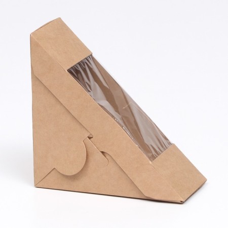 Packaging for sandwich 13 x 13 x 6 cm