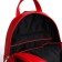 Women's backpack city, Textura, red color
