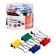 A set of clamps for cauliflower 19mm, 40 pieces, 4 colors, in a plastic tube